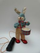 Japanese Peter The Drumming Rabbit remote control battery operated figure in original box.