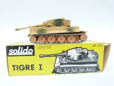 Solido diecast model military Char 'Tigre' 222, in original box.