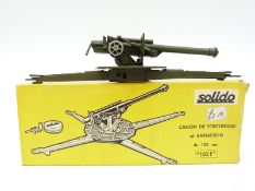 Solido diecast model military '105 F' Canon De Forteresse et Antiaerien 204, in original box.