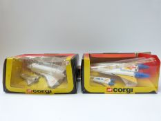 Two Corgi Toys diecast model aircraft sets,