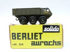 Solido diecast model military Berliet 'aurochs' 214, in original box.