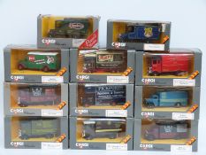 Eleven Corgi Classics diecast model lorries and commercial vehicles,