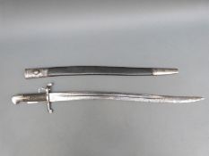 British Yataghan bayonet to suit Snider-Enfield rifle,