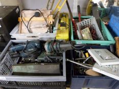 A large collection of tools to include large size socket set, pipe bender,