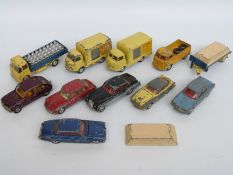 Eleven Corgi diecast model vehicles including Lucozade Karier Bantam vans,