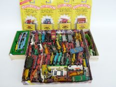 Over 60 Matchbox Lesney 1-75 series and Corgi Juniors diecast model vehicles,