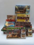Fifteen Revell, Artesania Latina, Mantua and similar wooden model kits,