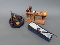 A quantity of pipes including Meerschaum,