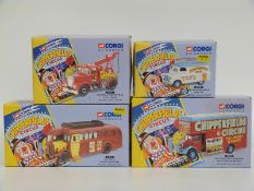 Four Corgi Classics Chipperfield's Circus diecast model sets Bedford Pantechnicon Billy Smee