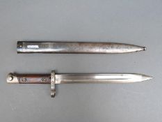 Austrian M1895 bayonet marked to the blade F G G Y,