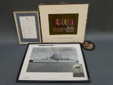 Group of six WWII medals awarded to Percy William Thomas Langley, comprising 1939-45 medal,