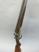 Unnamed 16 bore side by side hammer action shotgun with engraved locks, double trigger,