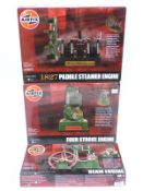 Three Airfix model engine kits 1827 Paddle Steamer Engine A08870,