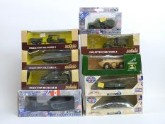 Nine Solido diecast model military vehicles including limited edition 50th Anniversary of the