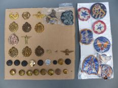A collection of insignia relating to the Royal Flying Corps,