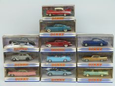 Eleven Matchbox The Dinky Collection diecast model vehicles,