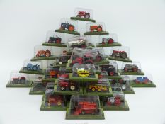 Forty-four approx 1:72 scale diecast model tractors,