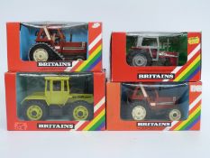 Four Britains model tractors Mercedes-Benz 9525, Fiat Half Truck 9527,