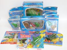 Twelve Matchbox, Ban Dai and similar Thunderbirds diecast model vehicles and vehicle sets,