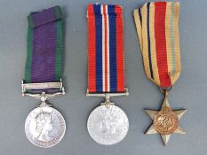 An Elizabeth II Campaign Service Medal with Borneo clasp,