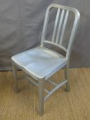 A set of six Philippe Starck for Emeco aluminium Navy chairs
