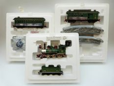 A Bachmann 0 gauge train set Thomas Kinkade's Christmas Express,