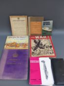 A quantity of ephemera including Merlin engine manual, aircraft profile publications, drawing set,