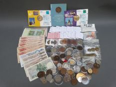 An amateur collection of coinage to include UK and overseas examples,