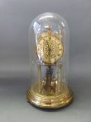 Kundo, German Anniversary clock with key wind movement,