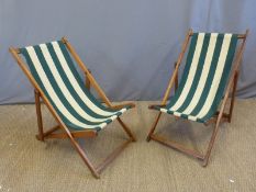 Two deck chairs