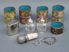 Swarovski crystal cruet,