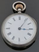 Le Roy & Fils continental silver fob watch stamped inside 