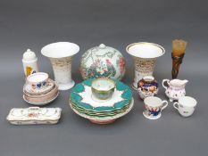A collection of 18th & 19thC and later ceramics to include a Chinese ginger jar,