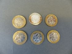 Five Manchester Commonwealth £2 coins including Northern Ireland together with a 2015 Technology £2