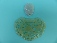 Two jadeite plaques
