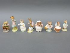 Eight Beswick Beatrix Potter figures including Johnny Town Mouse