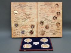 A deluxe boxed set of four embellished Year of the Three Kings, 70mm diameter limited to 9,