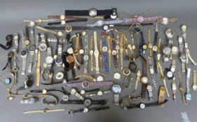 Approximately 100 various ladies and gentleman's wristwatches