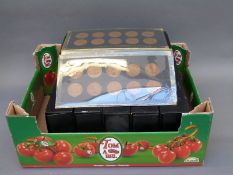 An amateur collection of English pennies covering the 'swinging 1960s' many still with original