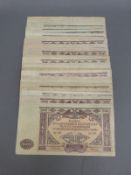 Russia 57 x 10,000 rubles S425 bank notes,