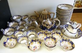 Coalport 19thC part tea set and further tea ware