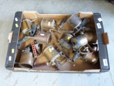 Ten vintage blow lamps, including Primus,