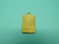 A 24ct 999 fine gold ingot (5g)