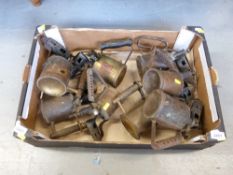 Eight vintage blow lamps including Primus, Optimus,