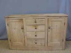 Late 19th/early 20thC pine dresser base,