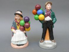 Two Royal Doulton figures Balloon Girl HN 2818 and Balloon Boy HN 2934