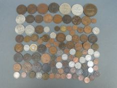 Coin and trade tokens, Georgian onwards including 1857 Melbourne, Victoria, Australia,