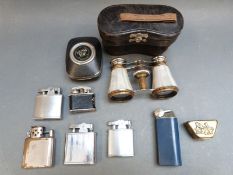 Opera glasses, lighters,