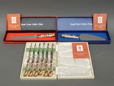 Royal Crown Derby Imari cased cutlery sets