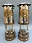 Two Thomas & Williams Cambrian miners lamps